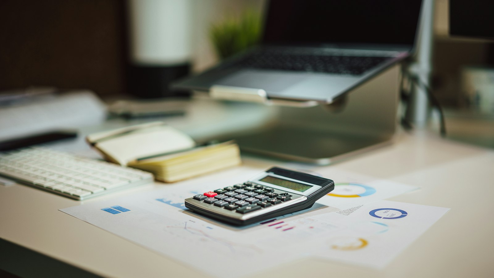 Calculatrice et documents financiers