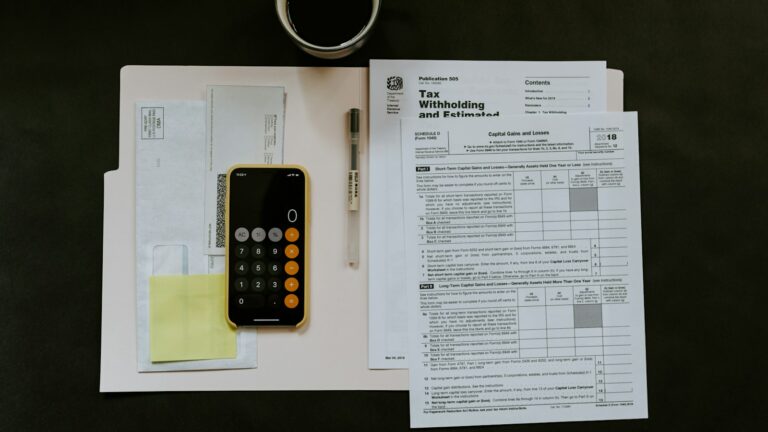 Calculatrice et documents financiers