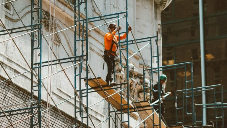 Chantier de rénovation d'un bâtiment