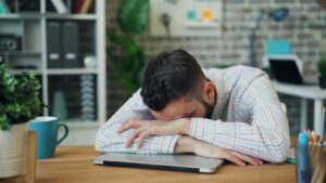 Enseignant fatigué