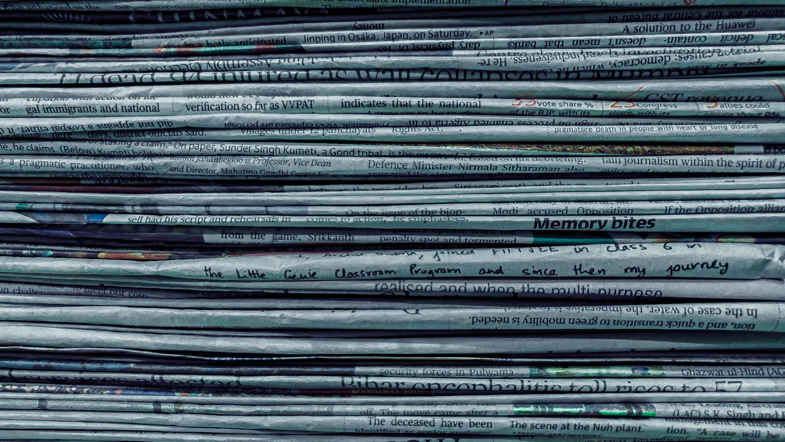 Pile de journaux